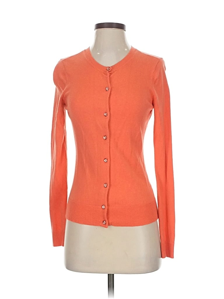Pre-owned New York And Company Cardigan Sweater In Orange