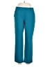 Happily Grey Solid Teal Casual Pants Size L - photo 1