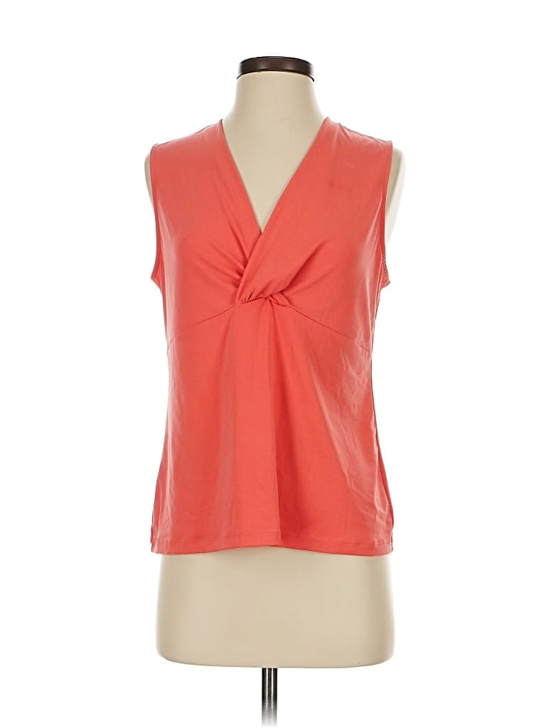 Pre-owned Valerie Stevens Sleeveless Blouse In Orange