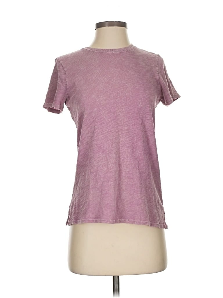 Pre-owned Atm Anthony Thomas Melillo Short Sleeve T-shirt In Purple