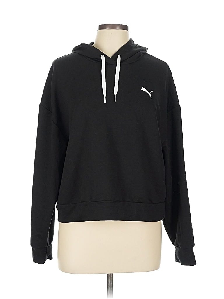 Pre-owned Puma Pullover Hoodie In Black