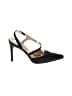 Ernesto Esposito Black Blue Heels Size EU 37 1/2 - photo 1