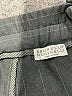 Brunello Cucinelli Stripes Black Wool Pants Size 8 - photo 3
