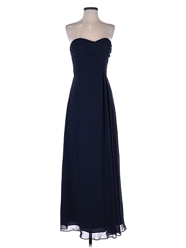 Pre-owned Bill Levkoff Cocktail Dress In Blue