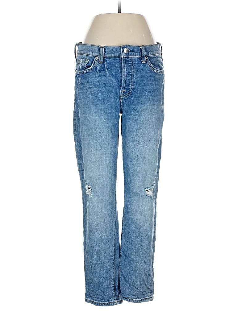 Pre-owned 7 For All Mankind Jeans In Blue