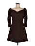 Nocturne Solid Brown Cocktail Dress Size EU 40 / US 10 - photo 1