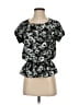MICHAEL Michael Kors 100% Polyester Black Short Sleeve Blouse Size XS - photo 1