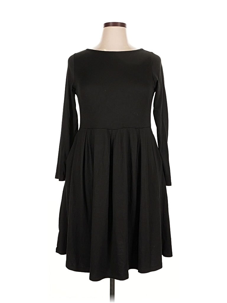 Pre-owned 24seven Comfort Apparel Casual Dress In Black