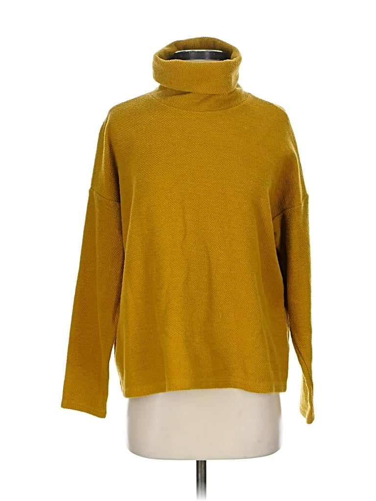 Pre-owned Aerie Turtleneck Sweater In Yellow