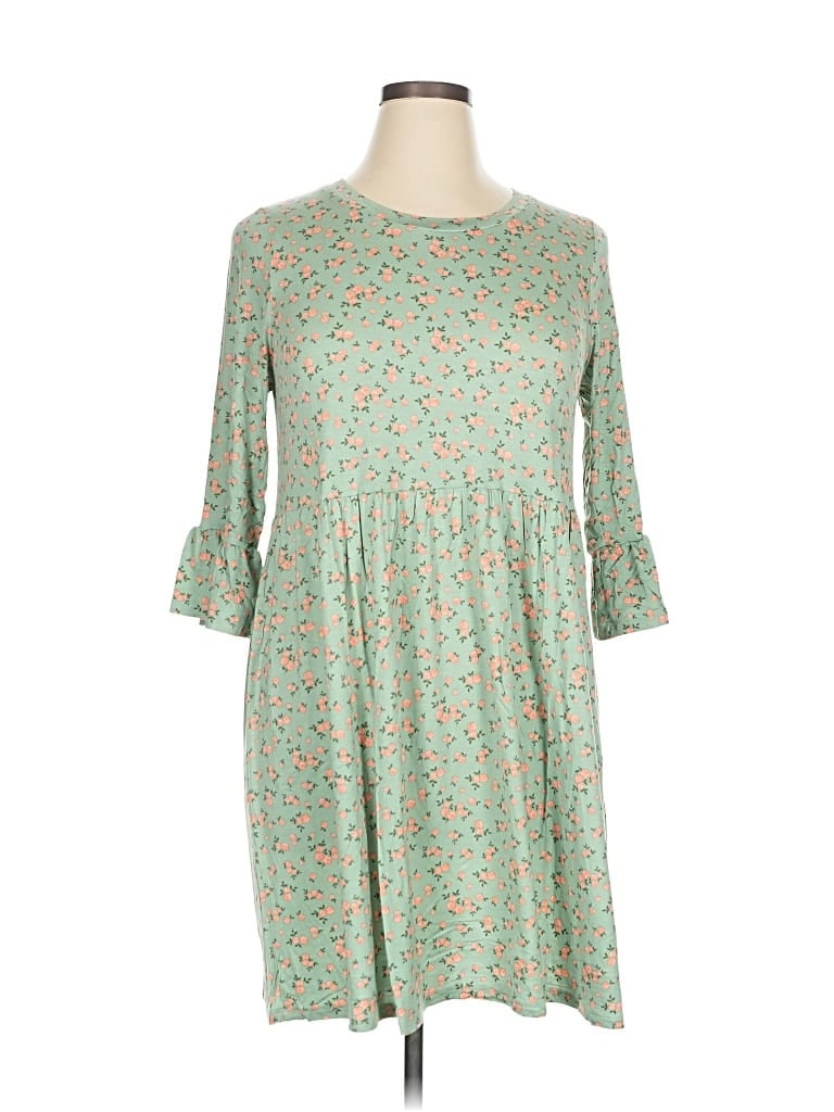 Pre-owned Bobeau Casual Dress In Green