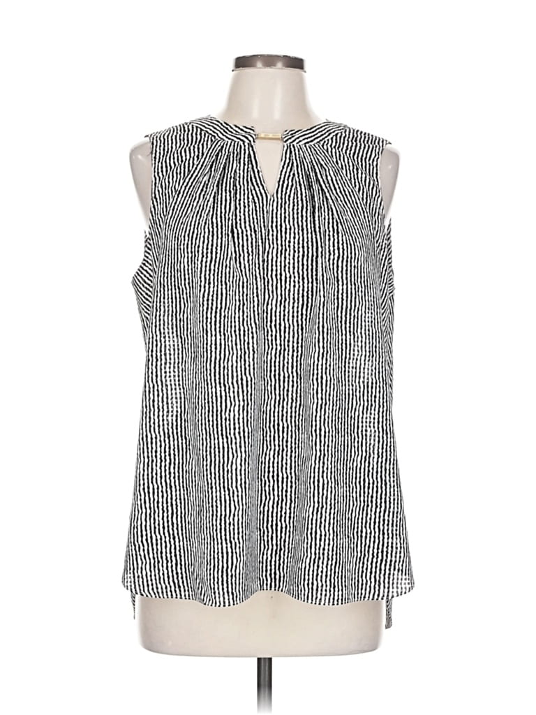 Pre-owned Jones New York Signature Sleeveless Blouse In Silver