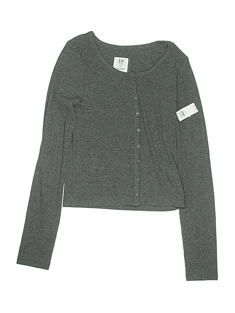 Pre-owned Assorted Brands Kids' Cardigan Sweater In Gray