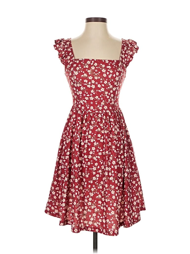Pre-owned Assorted Brands Casual Dress In Red