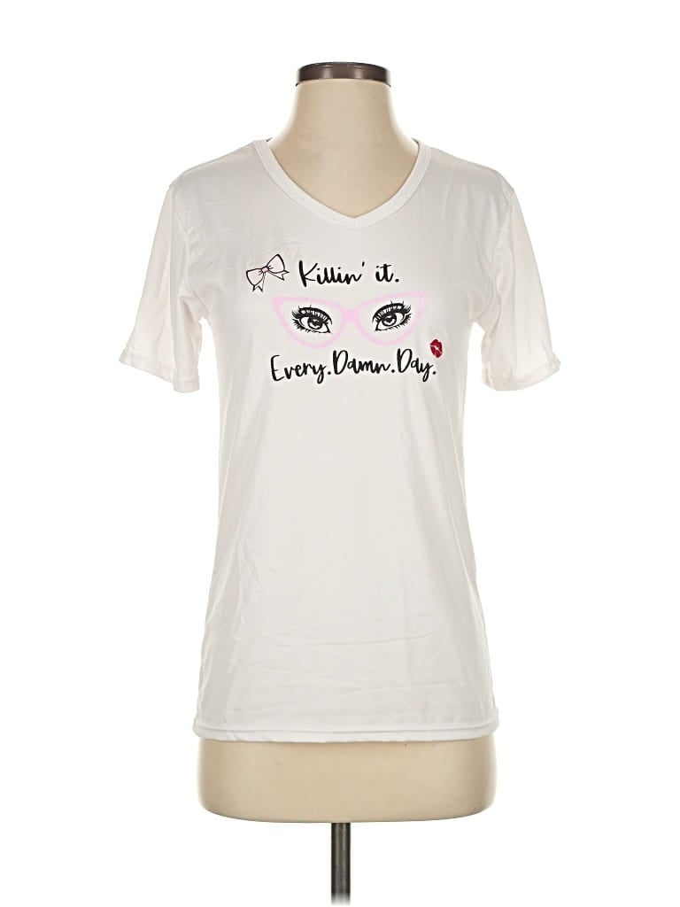 Pre-owned Chaser Short Sleeve T-shirt In White