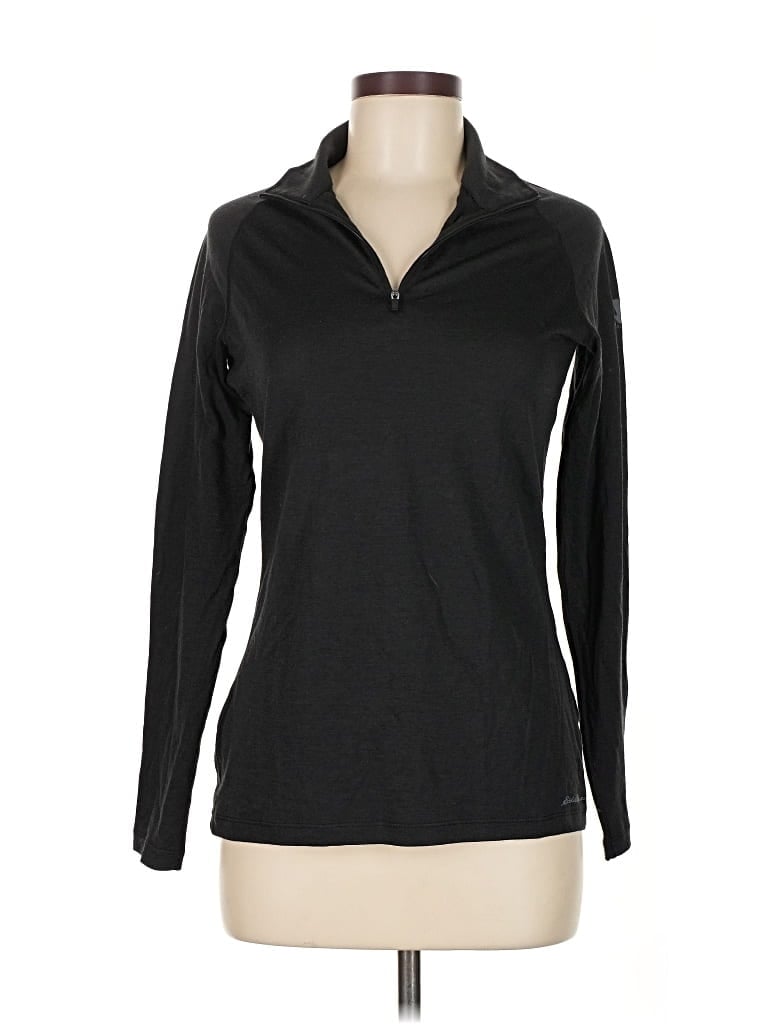 Pre-owned Eddie Bauer Pullover Sweater In Black