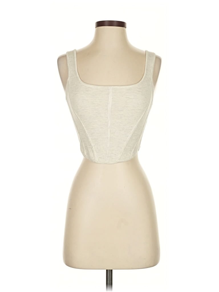 Pre-owned Wilfred Tank Top Ivory Strapless Neckline Tops In White