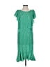 Max Studio 100% Polyester Polka Dots Green Casual Dress Size S - photo 1