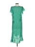 Max Studio 100% Polyester Polka Dots Green Casual Dress Size S - photo 2