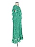 Max Studio 100% Polyester Polka Dots Green Casual Dress Size S - photo 4