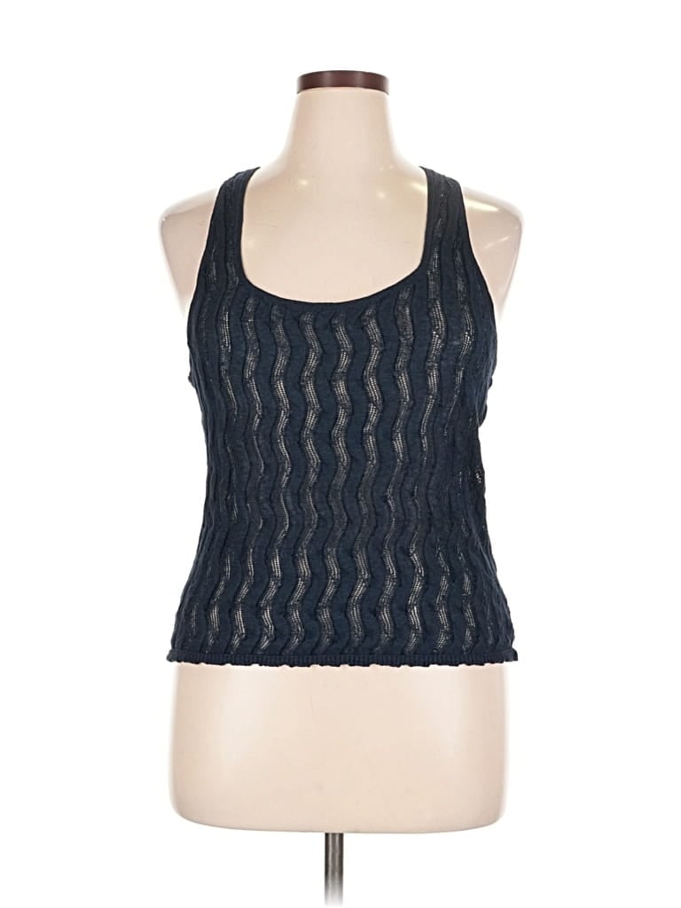 Pre-owned Future Collective Tank Top Blue Halter Neckline Tops