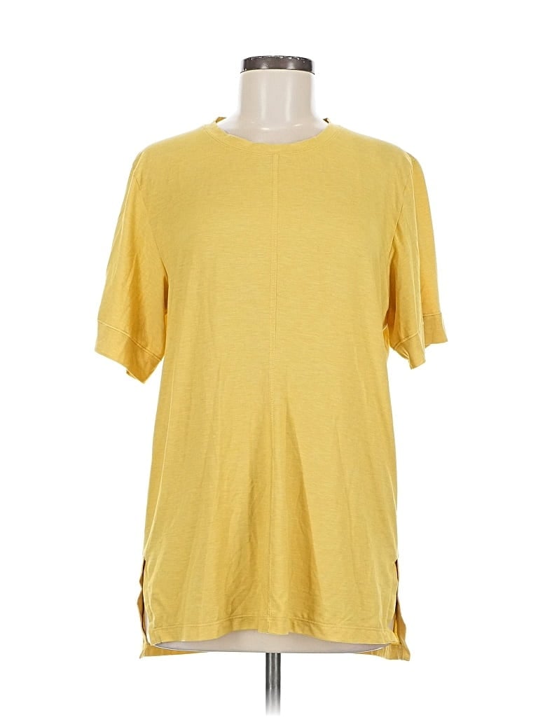 Pre-owned Nike Short Sleeve T-shirt In Yellow