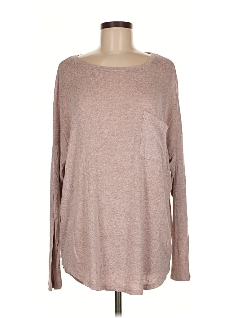 Pre-owned Old Navy Long Sleeve T-shirt In Brown