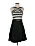 Maeve Stripes Black Cocktail Dress Size 4 - photo 1