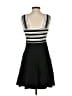 Maeve Stripes Black Cocktail Dress Size 4 - photo 2
