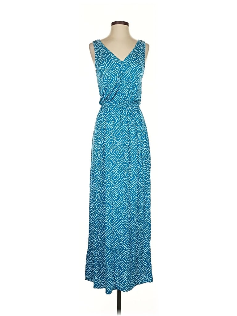 Pre-owned Ann Taylor Loft Casual Dress In Blue
