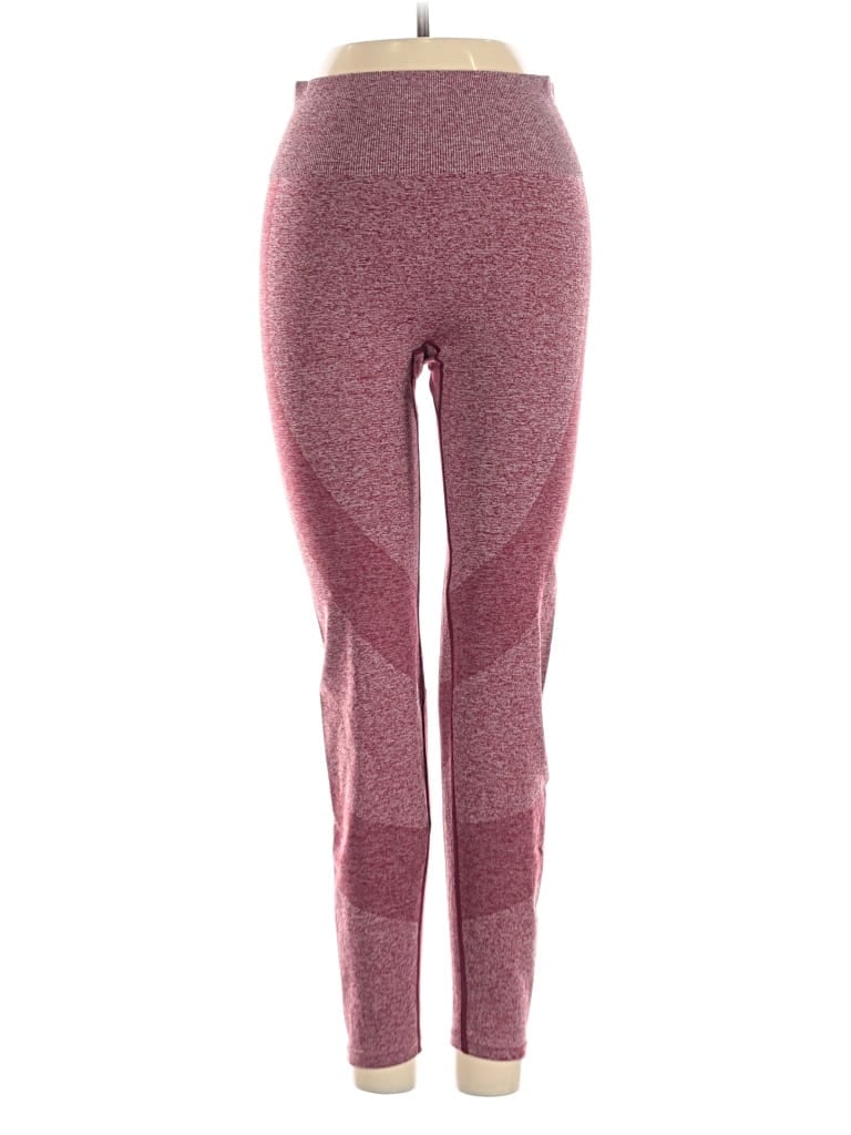 Pre-owned Victoria's Secret Pink Active Pants In Burgundy