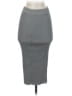 Milly Solid Gray Casual Skirt Size S - photo 2