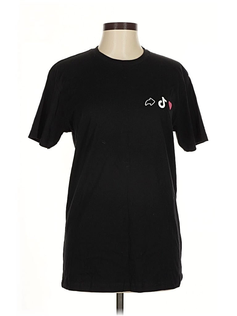 Pre-owned Next Level Apparel Short Sleeve T-shirt In Black