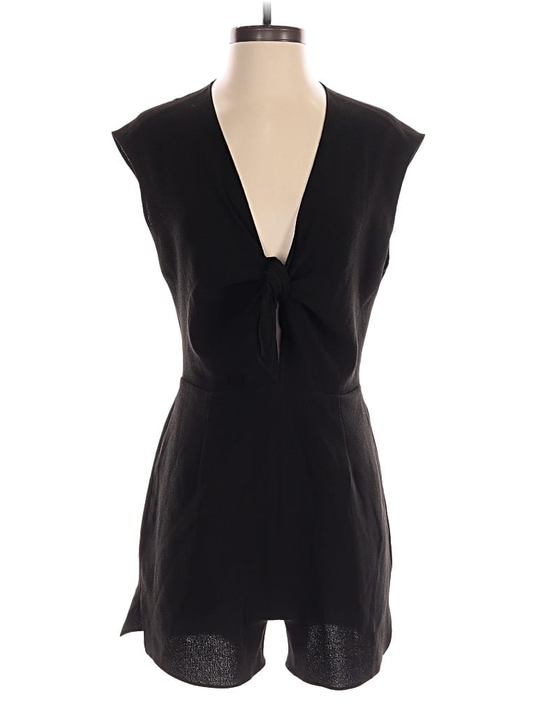 Pre-owned Rachel Rachel Roy Romper In Black