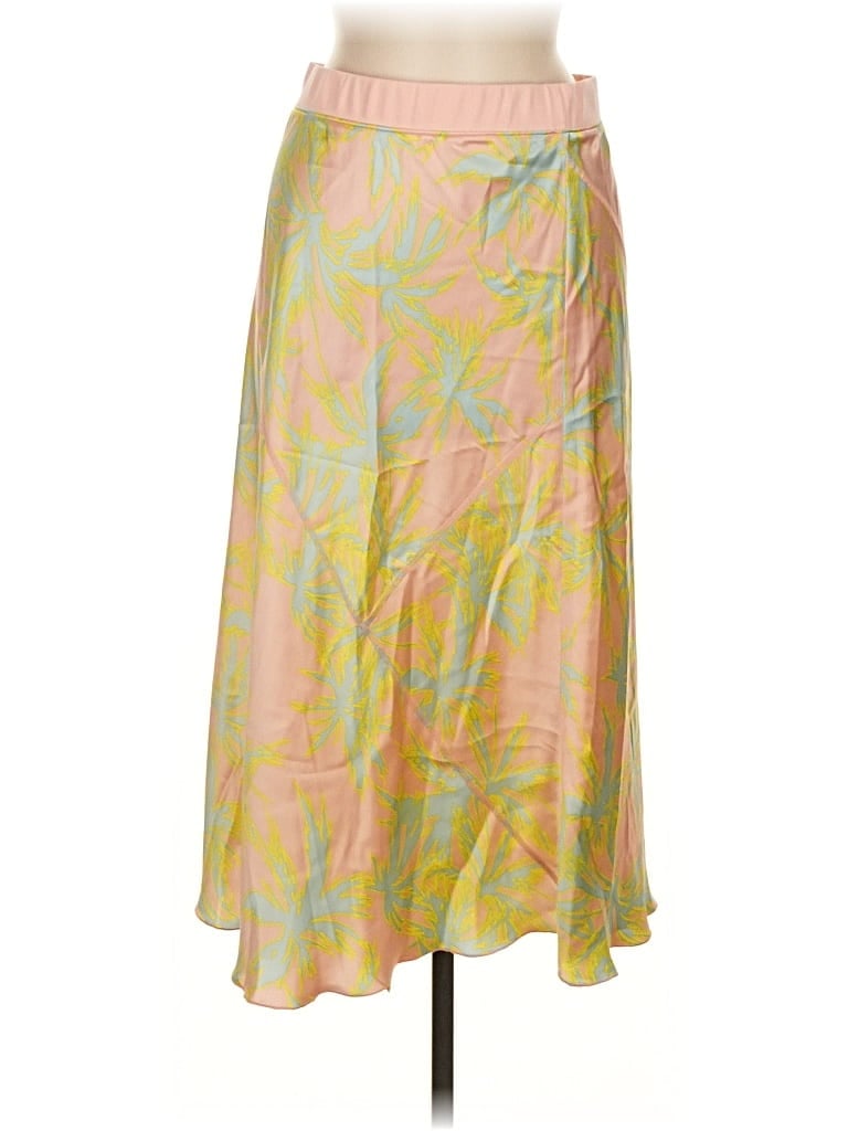 Pre-owned Atm Anthony Thomas Melillo Silk Skirt In Yellow