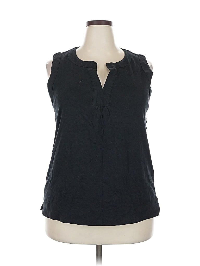 Pre-owned Jones New York Sport Sleeveless Blouse In Black