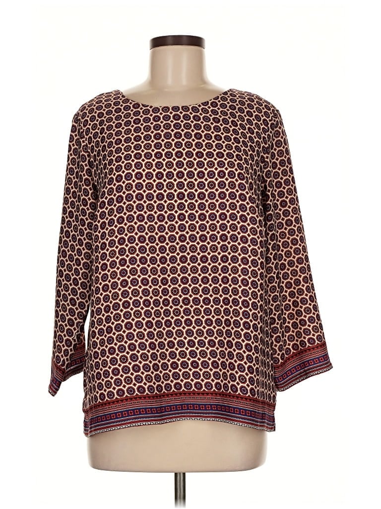 Pre-owned Kenar 3/4 Sleeve T-shirt In Brown