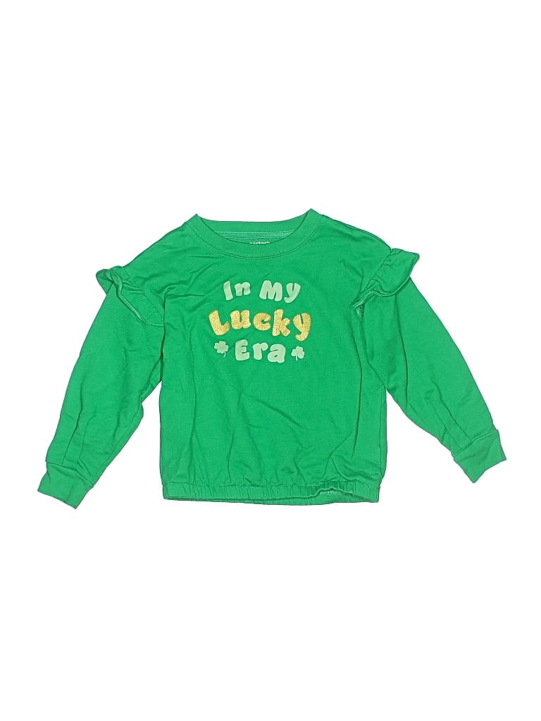 Pre-owned Child Of Mine By Carter's Kids' Long Sleeve T-shirt In Green