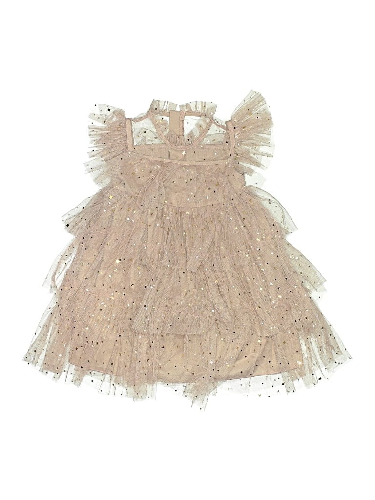 Pre-owned Assorted Brands Kids' Dress In Brown
