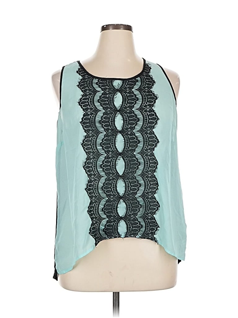 Pre-owned Maurices Sleeveless Blouse In Blue