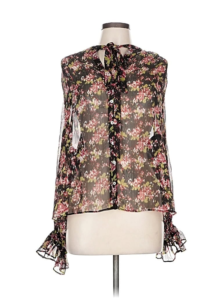 Pre-owned Mng Sleeveless Blouse In Black