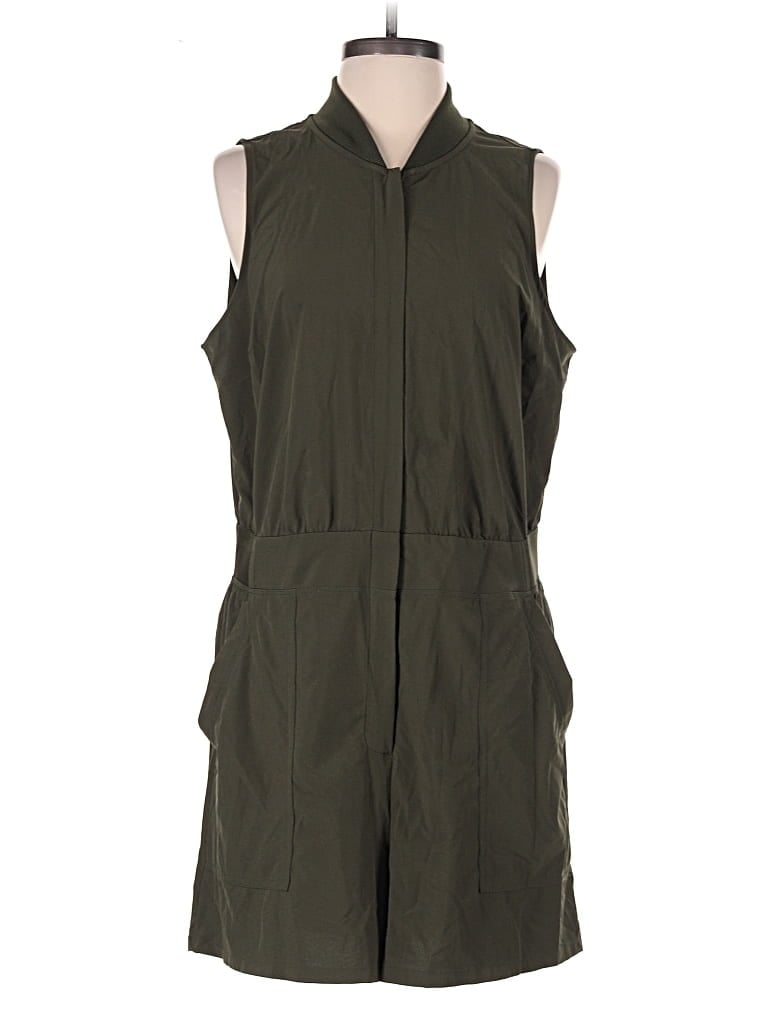Pre-owned Athleta Romper In Green