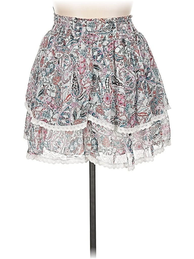 Pre-owned Aqua Casual Skirt In Gray