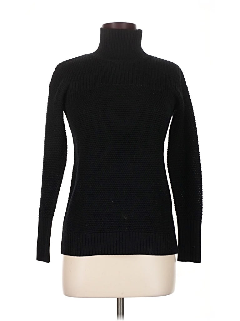 Pre-owned Lululemon Athletica Turtleneck Sweater In Black