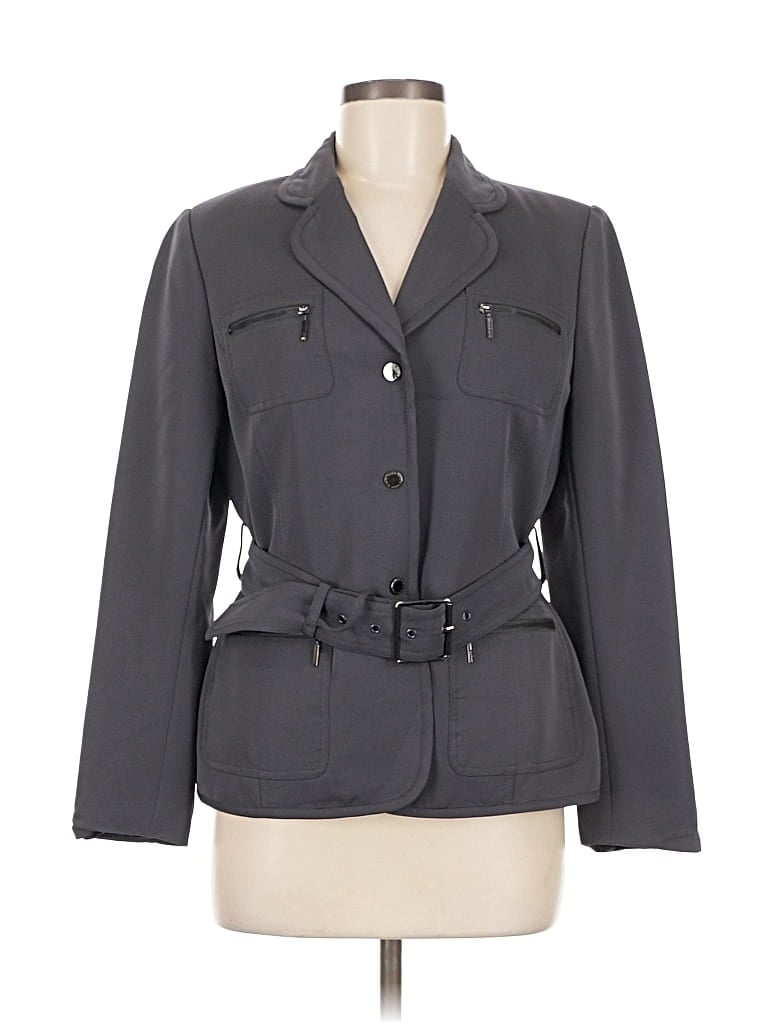 Pre-owned Anne Klein Jacket In Gray