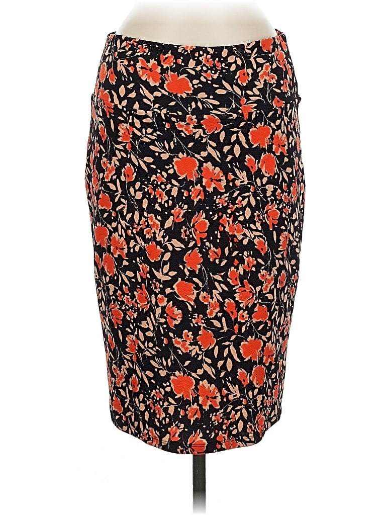 Pre-owned Lularoe Formal Skirt In Orange