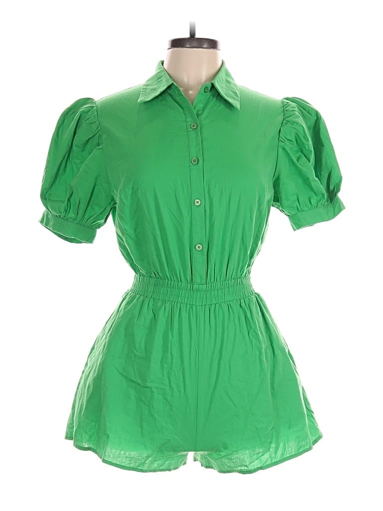 Main Strip Romper In Green
