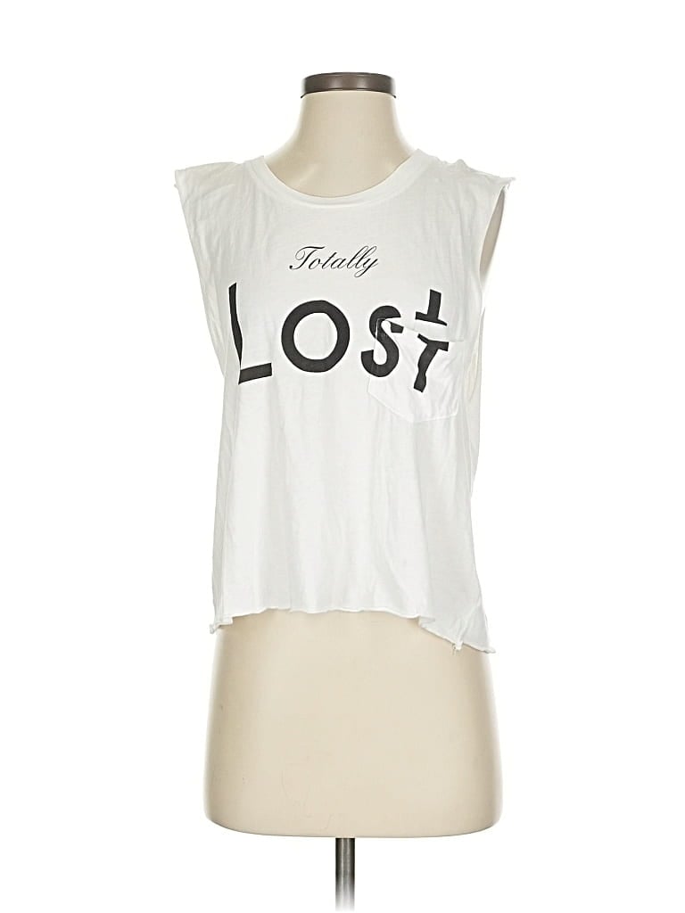 Pre-owned Wildfox Sleeveless T-shirt In White