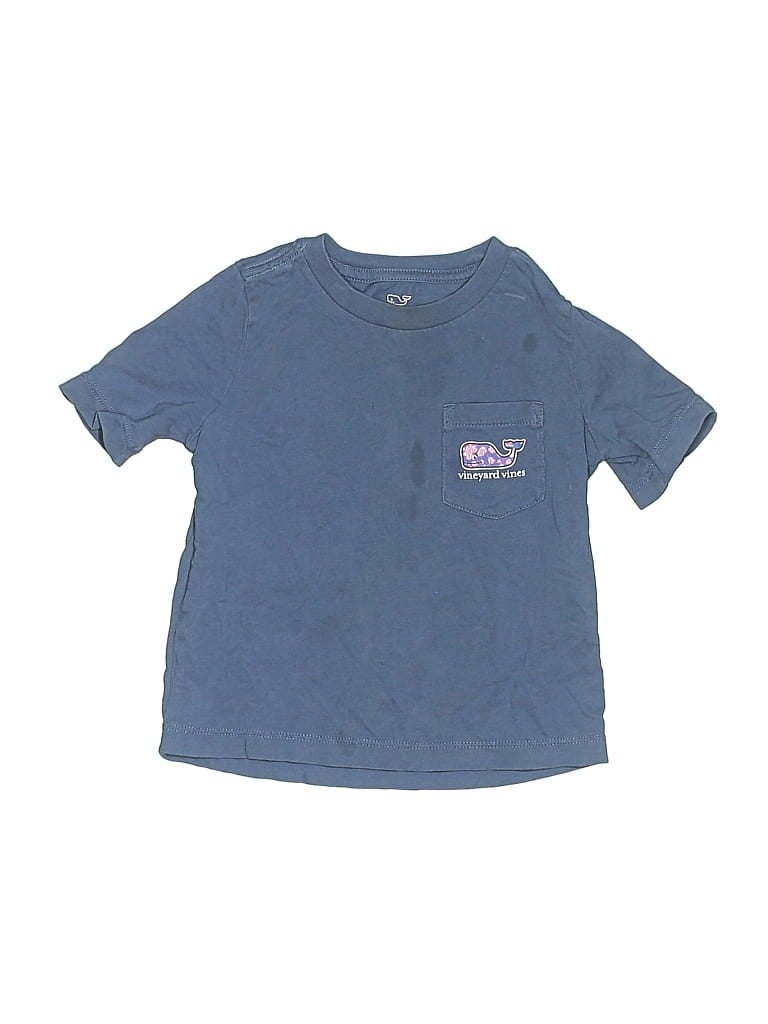 Pre-owned Vineyard Vines Kids' Short Sleeve T-shirt In Blue