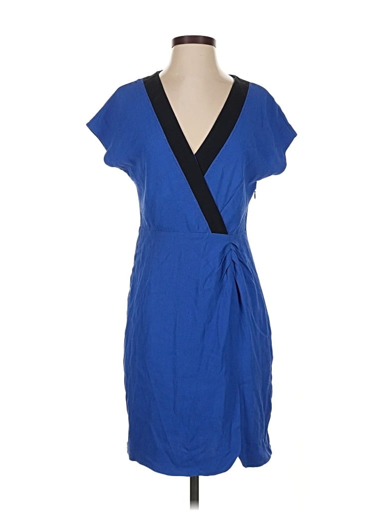 J.crew Factory Store Casual Dress In Blue