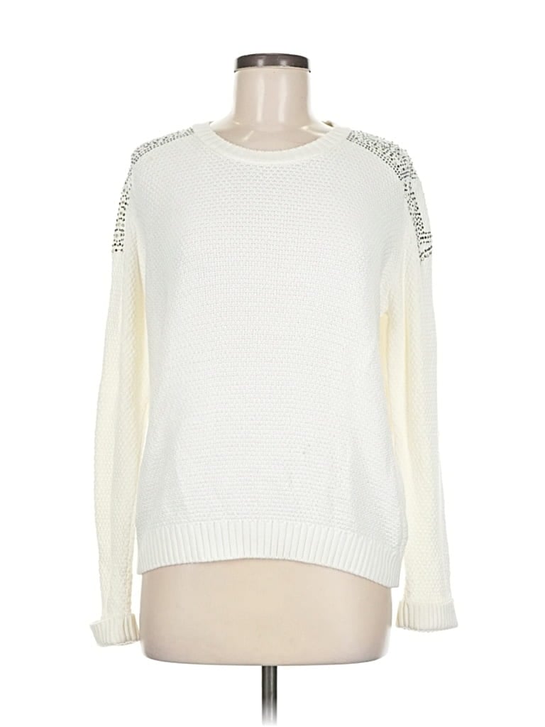 Pre-owned Topshop Pullover Sweater In White